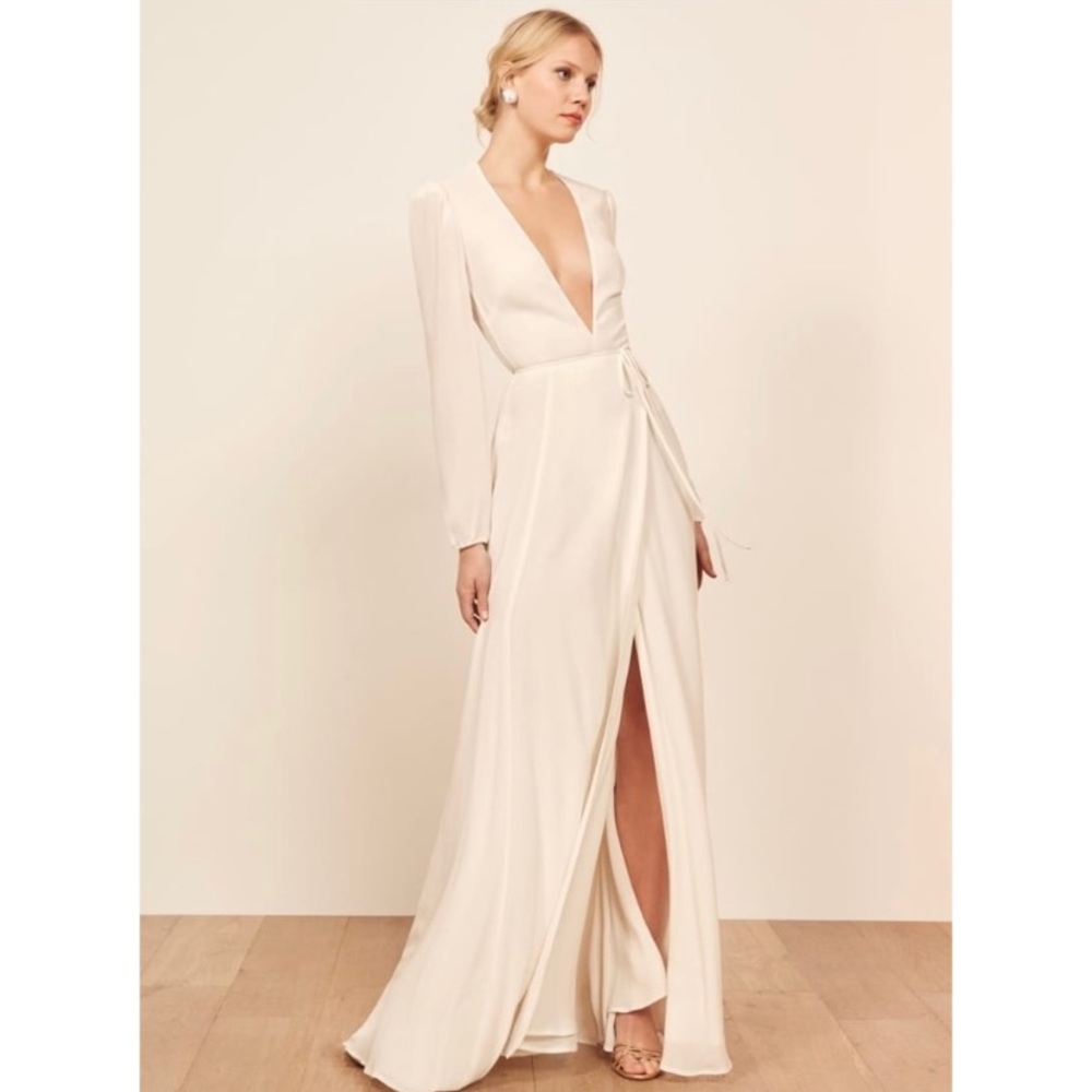 NWT Reformation Milan Wedding Dress Ivory Small
